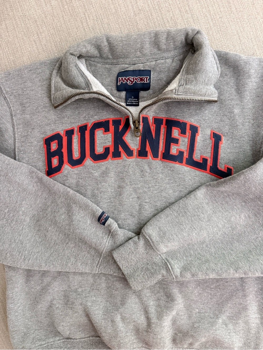 Bucknell University Zip Crewneck - S